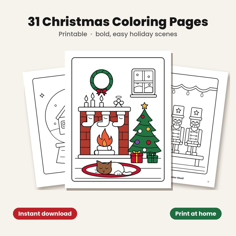 The Christmas We Love printable coloring pages