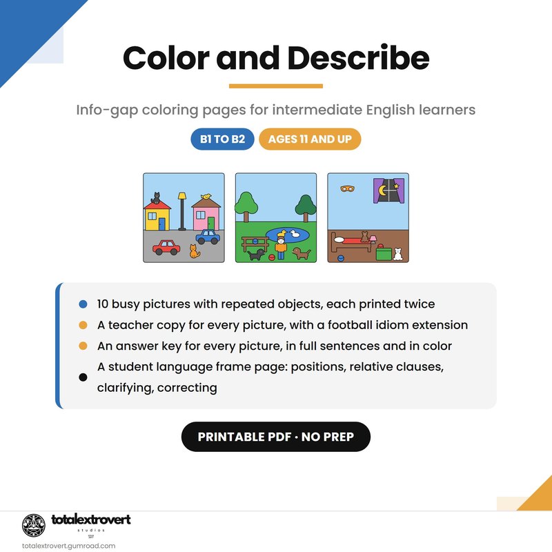 Color and Describe, B1