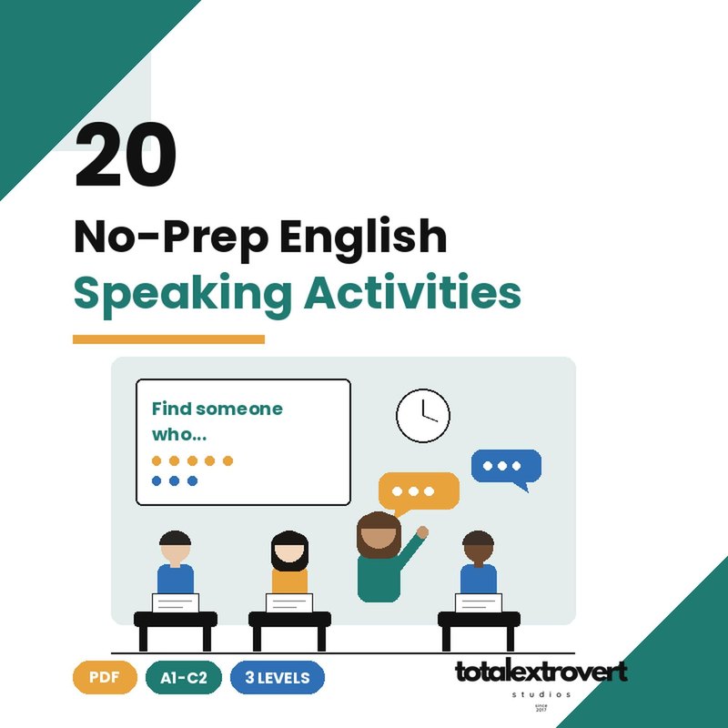 20 No-Prep Speaking Activities