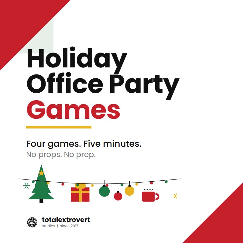 Holiday Office Party Games printable bundle
