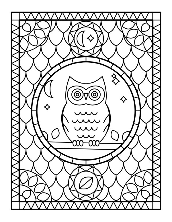 Night Owl coloring page