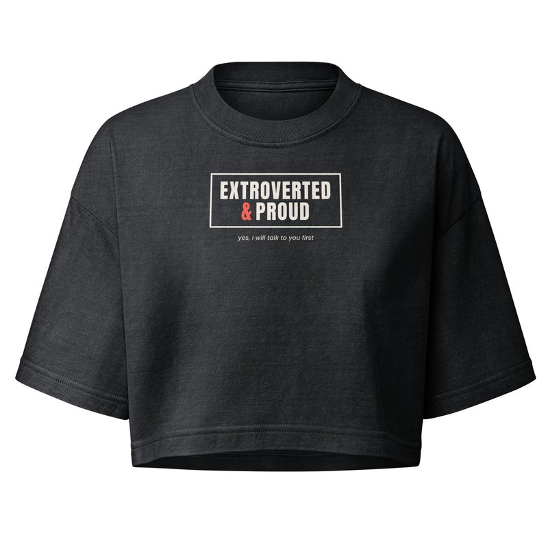 Extroverted & Proud Crop Top