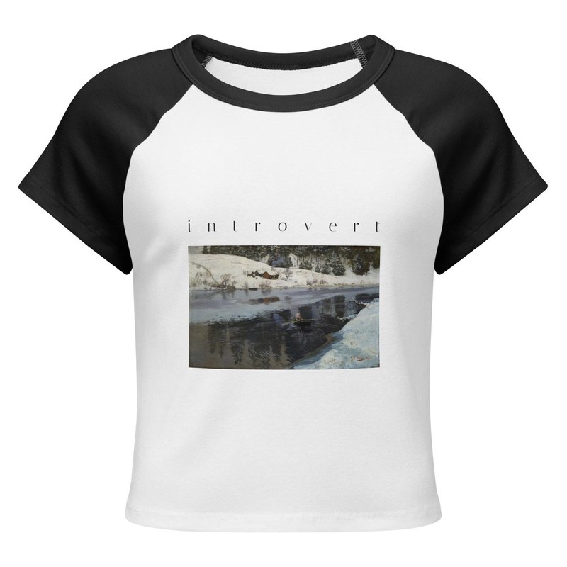 introvert Winter River Baby Tee