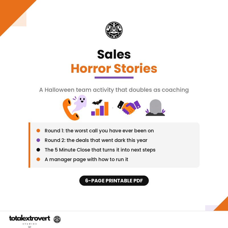 Sales Horror Stories printable