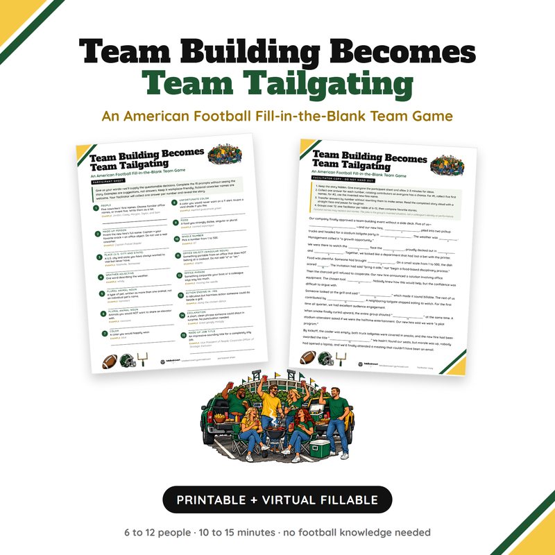 Team Building Becomes Team Tailgating printable